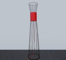 Floor lamp Corset Imperium Light 841180.05.16 black / red