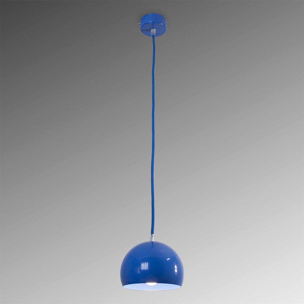 Suspension lamp Welwyn blue