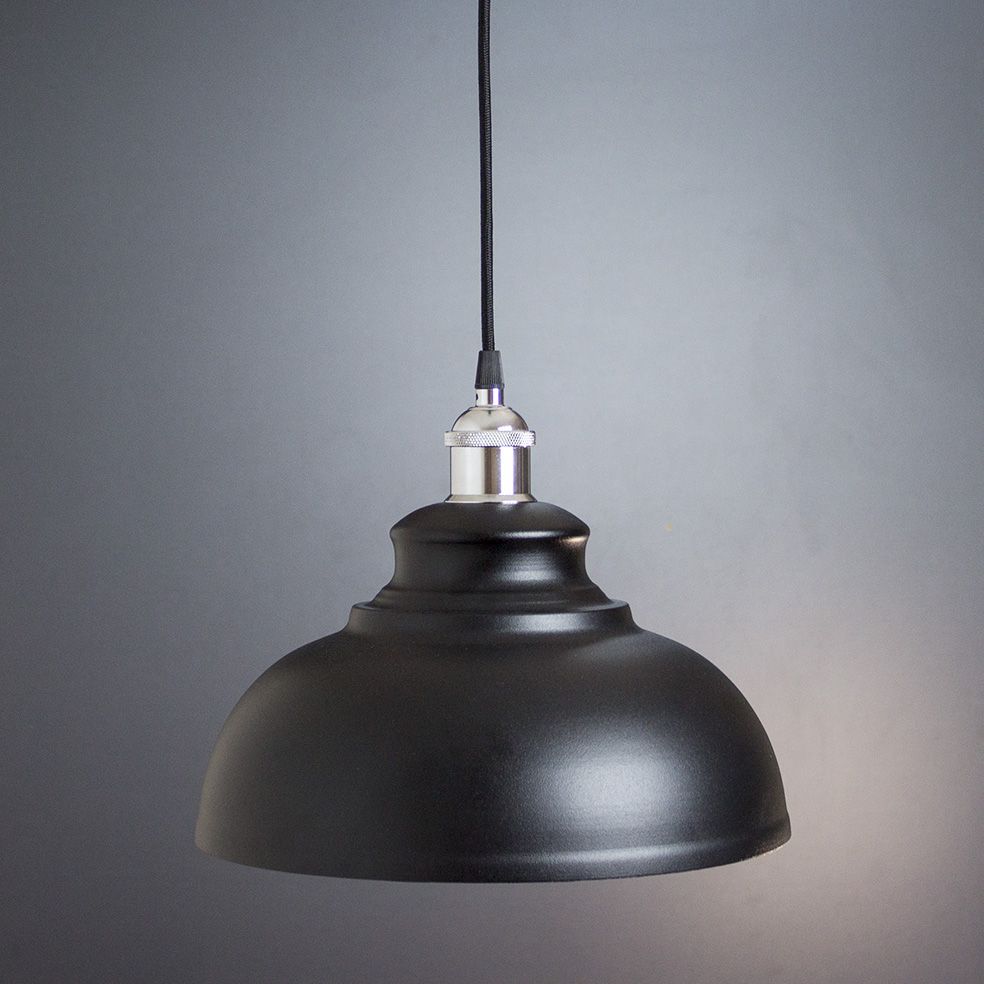 Suspension lamp Bran chrome / black
