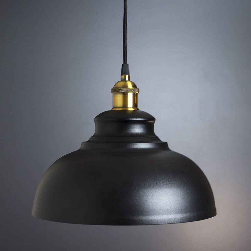 Suspension lamp Bran bronze / black