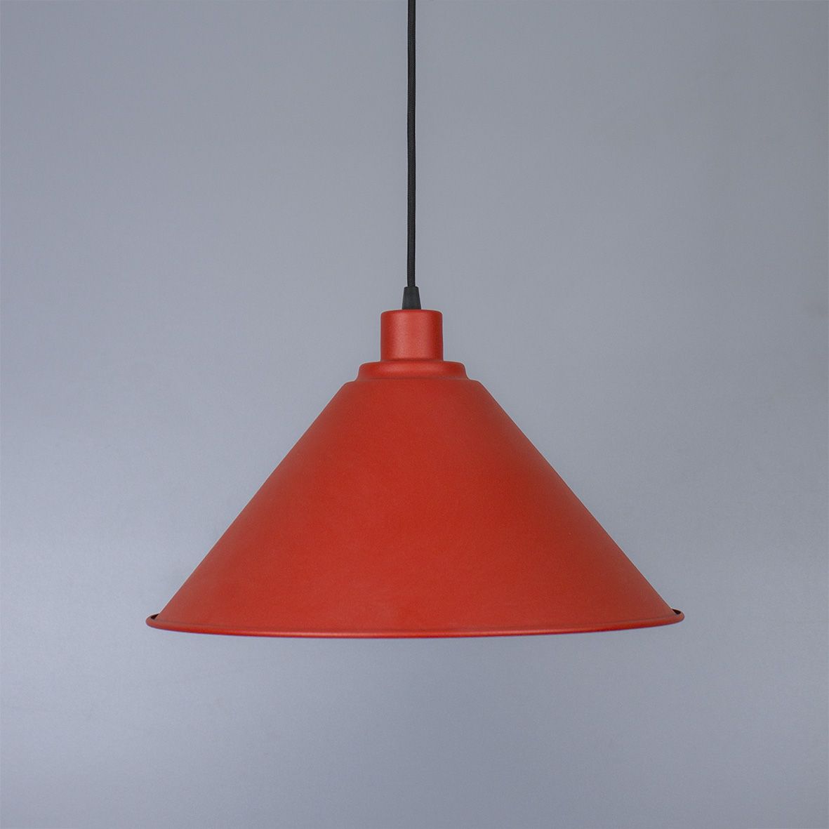 Suspension lamp Etna red / black
