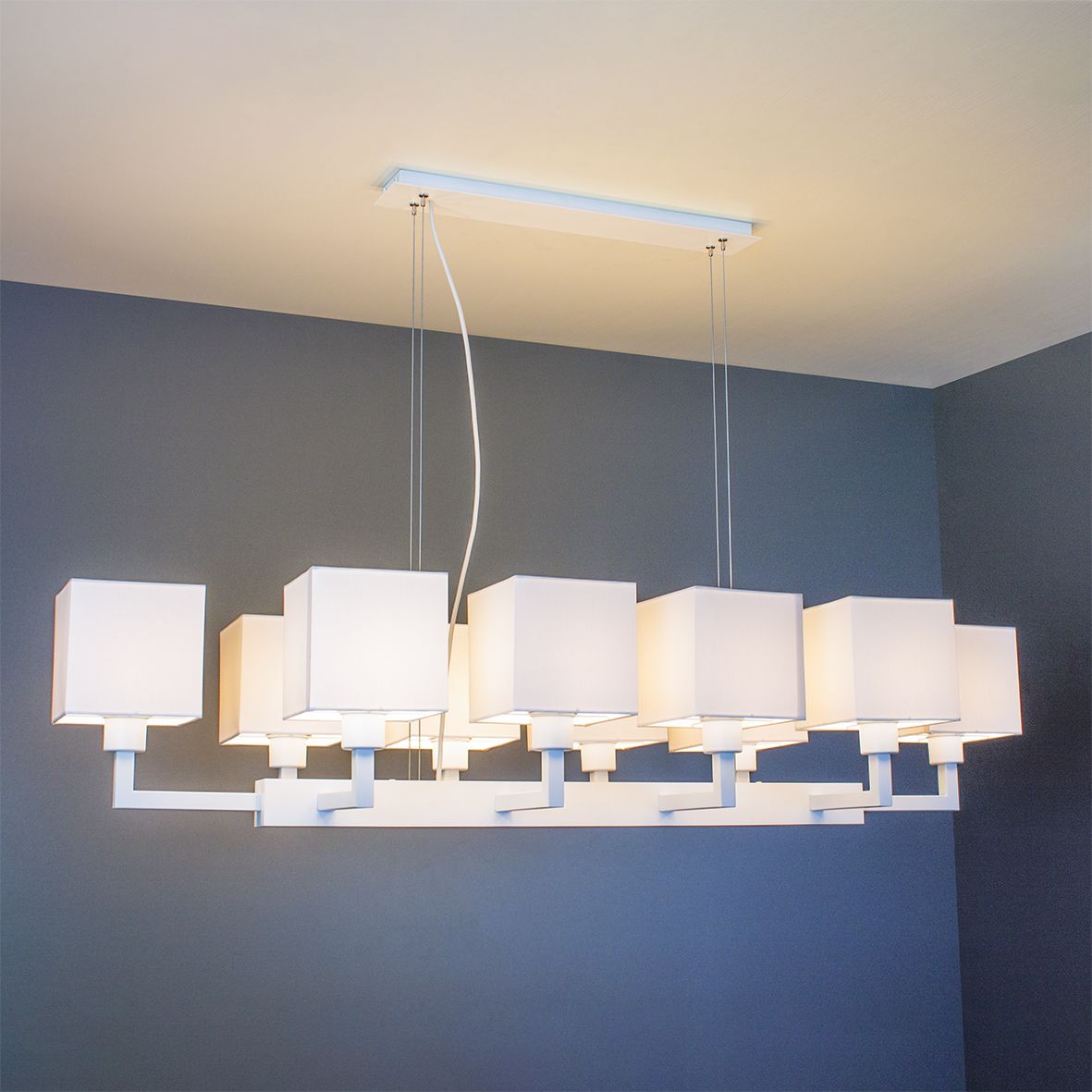 Suspension lamp Lord white