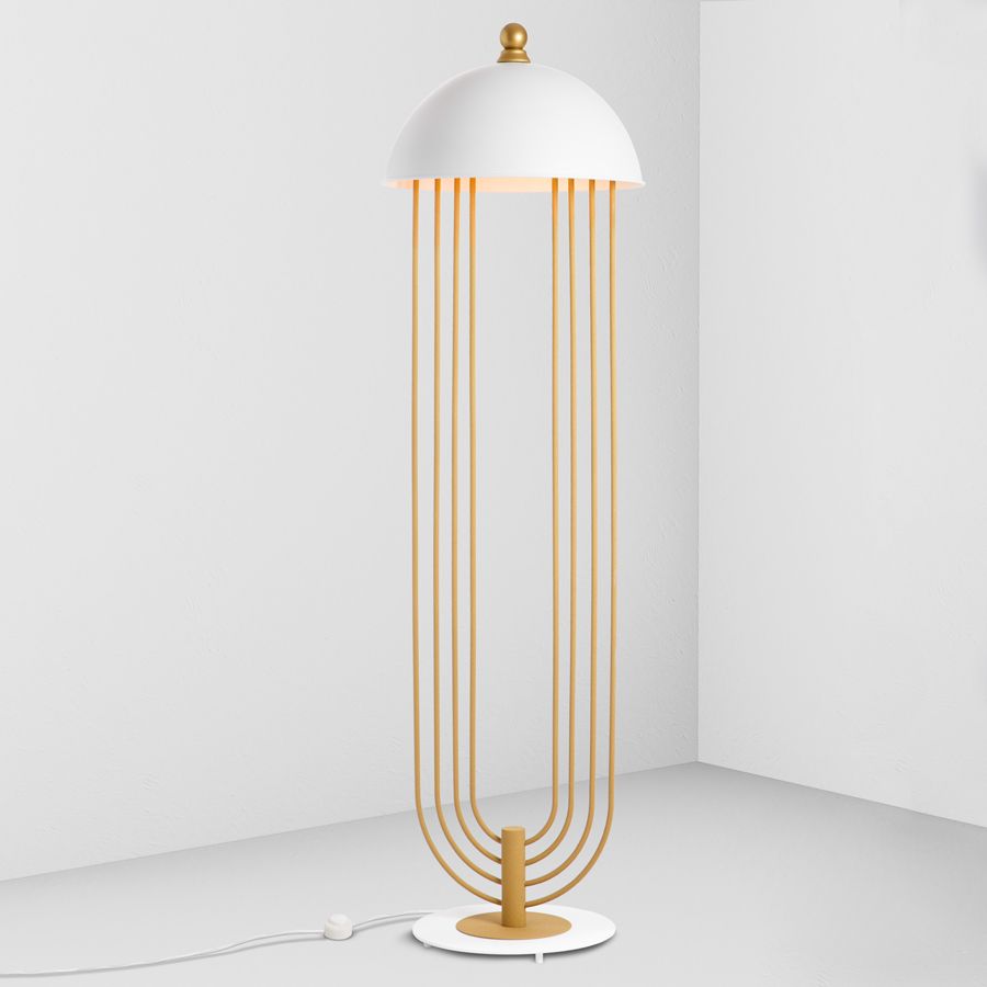 Floor lamp Menorah Imperium Light 343246.12.01 gold / white
