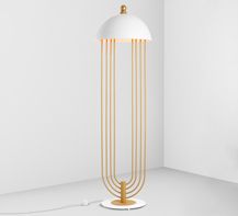 Floor lamp Menorah Imperium Light 343246.12.01 gold / white