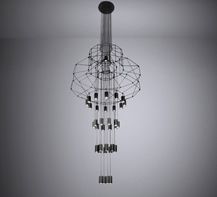 Suspension lamp Jellyfish black