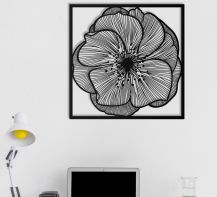 Art panel decorative Flower Imperium Light Flower 5560270.05.05 black