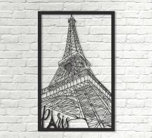 Art panel decorative Paris Imperium Light Paris 5540550.05.05 black