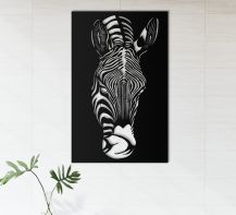 Art-panel dekoracyjny Zebra Imperium Light 5551250.05.05 czarny