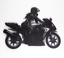 Art panel decorative Rider girl Imperium Light Rider girl 5510280.05.05 black