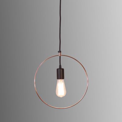 Suspension lamp Geometry black / copper