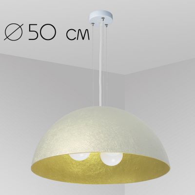 Lampa wisące Alps perła / złoto