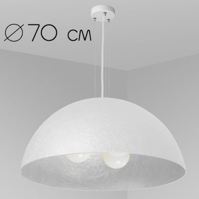 Lampa wisące Alps biały / srebro