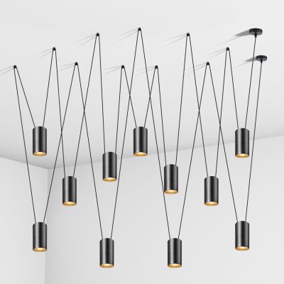 Suspension lamp Accent black