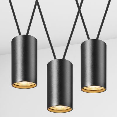 Suspension lamp Accent black