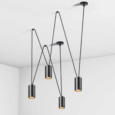 Suspension lamp Accent black
