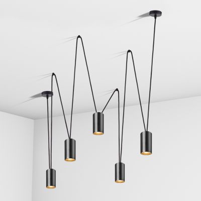Suspension lamp Accent black