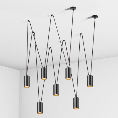 Suspension lamp Accent black