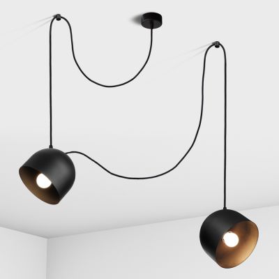 Suspension lamp Bellfort black