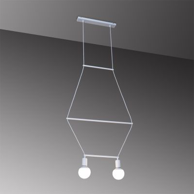 Suspension lamp Flory white