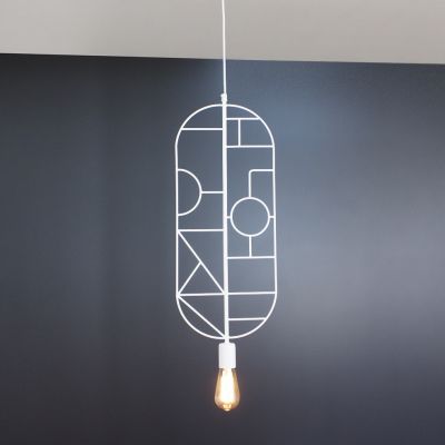 Lampa wisące Avant-garde biały