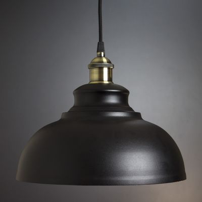 Suspension lamp Bran antique gold / black