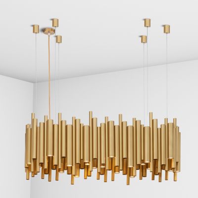 Suspension lamp Symphony golden potal