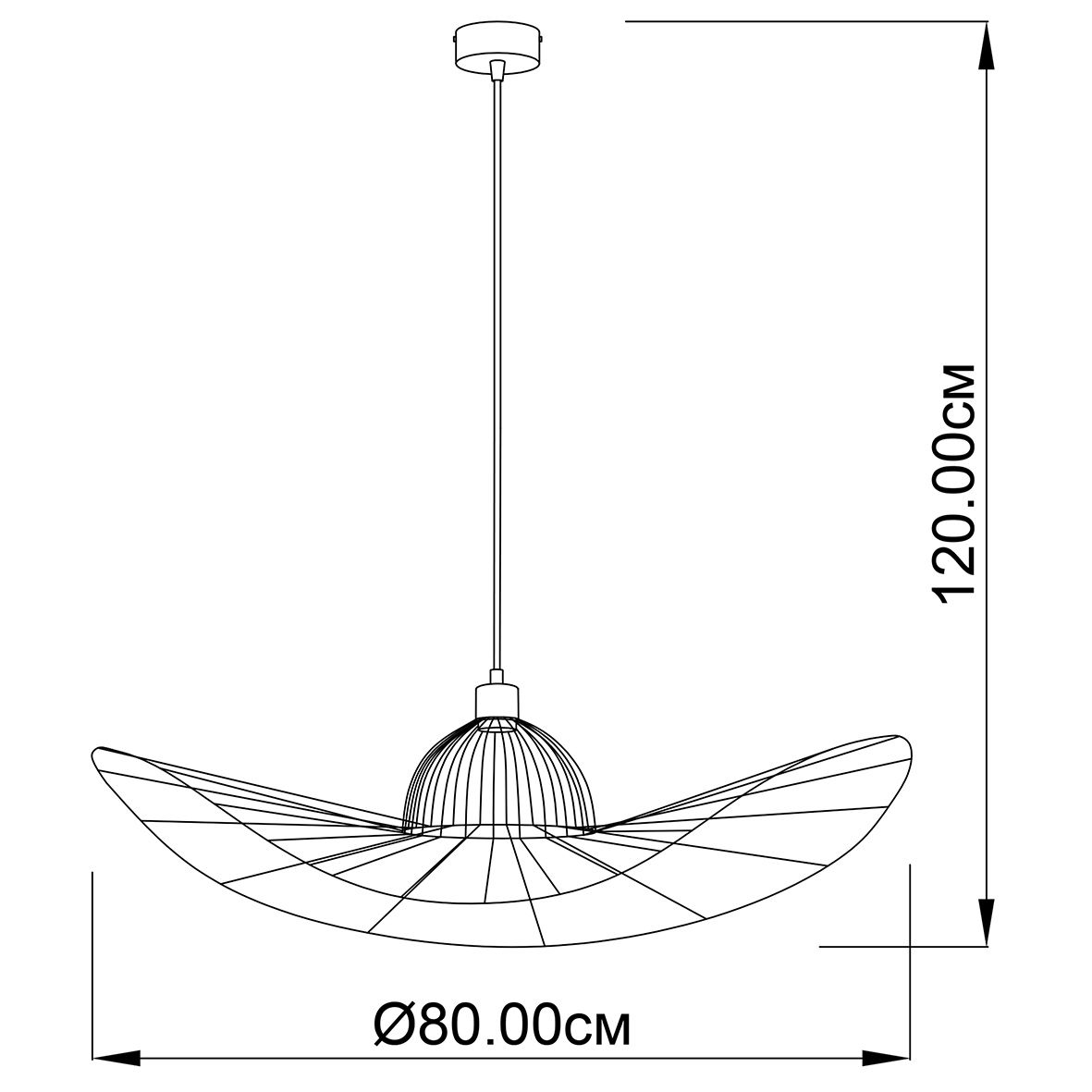 Высота 120 0. Подвесная люстра IMPERIUM Loft freer 140715-26 длина.