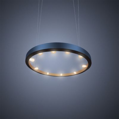Suspension lamp Crown black
