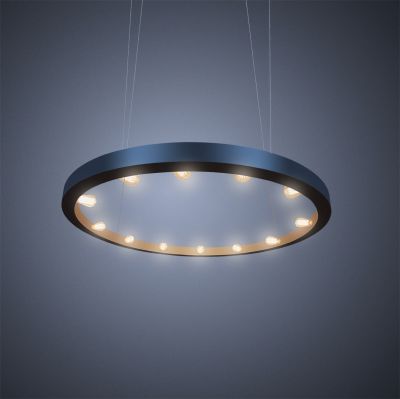 Suspension lamp Crown black