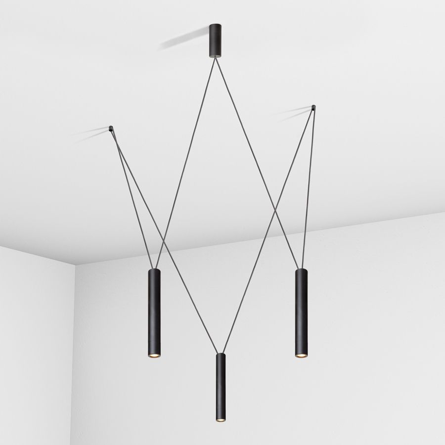 Suspension lamp Diplomat black