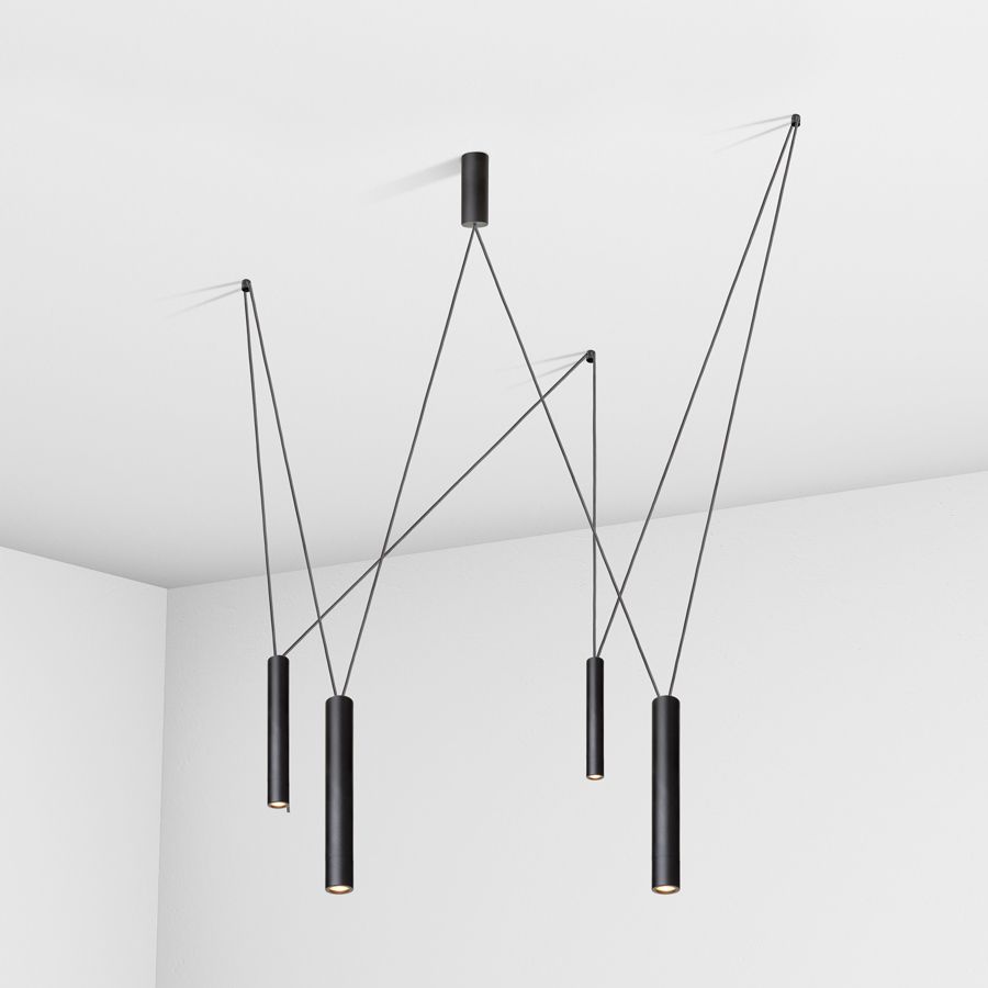 Suspension lamp Diplomat black