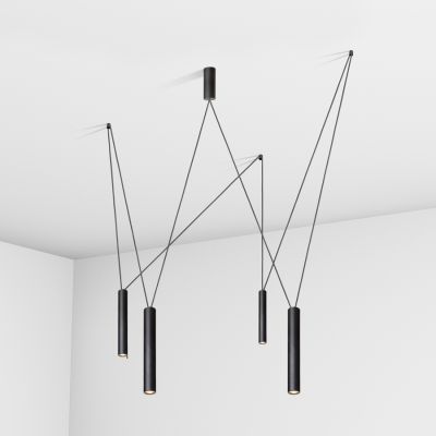 Suspension lamp Diplomat black