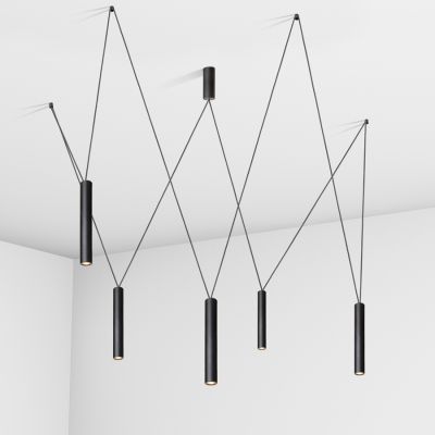 Suspension lamp Diplomat black