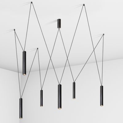 Suspension lamp Diplomat black