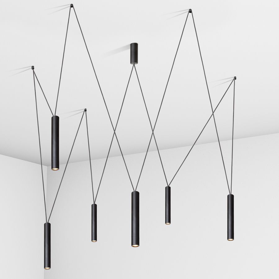 Suspension lamp Diplomat black
