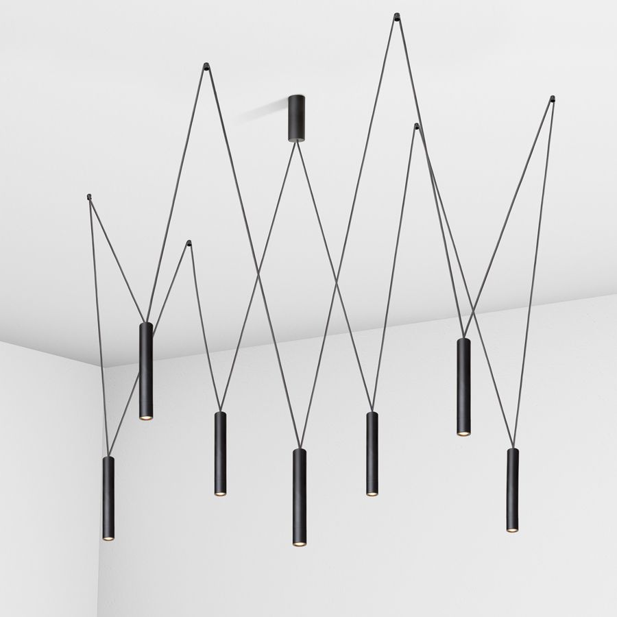 Suspension lamp Diplomat black