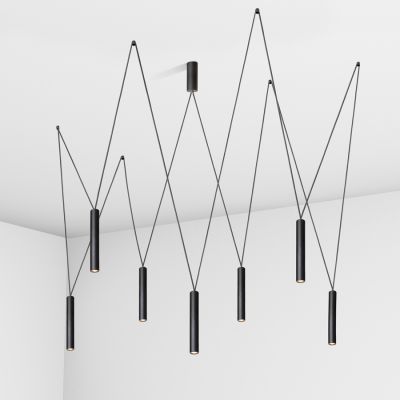 Suspension lamp Diplomat black