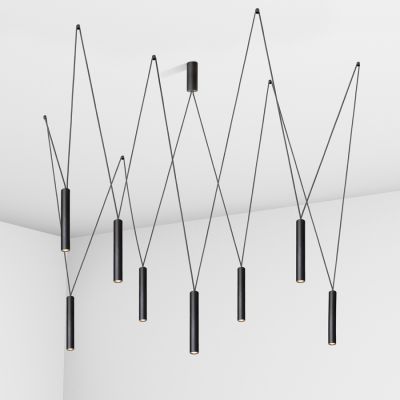 Suspension lamp Diplomat black