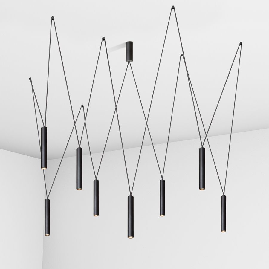 Suspension lamp Diplomat black