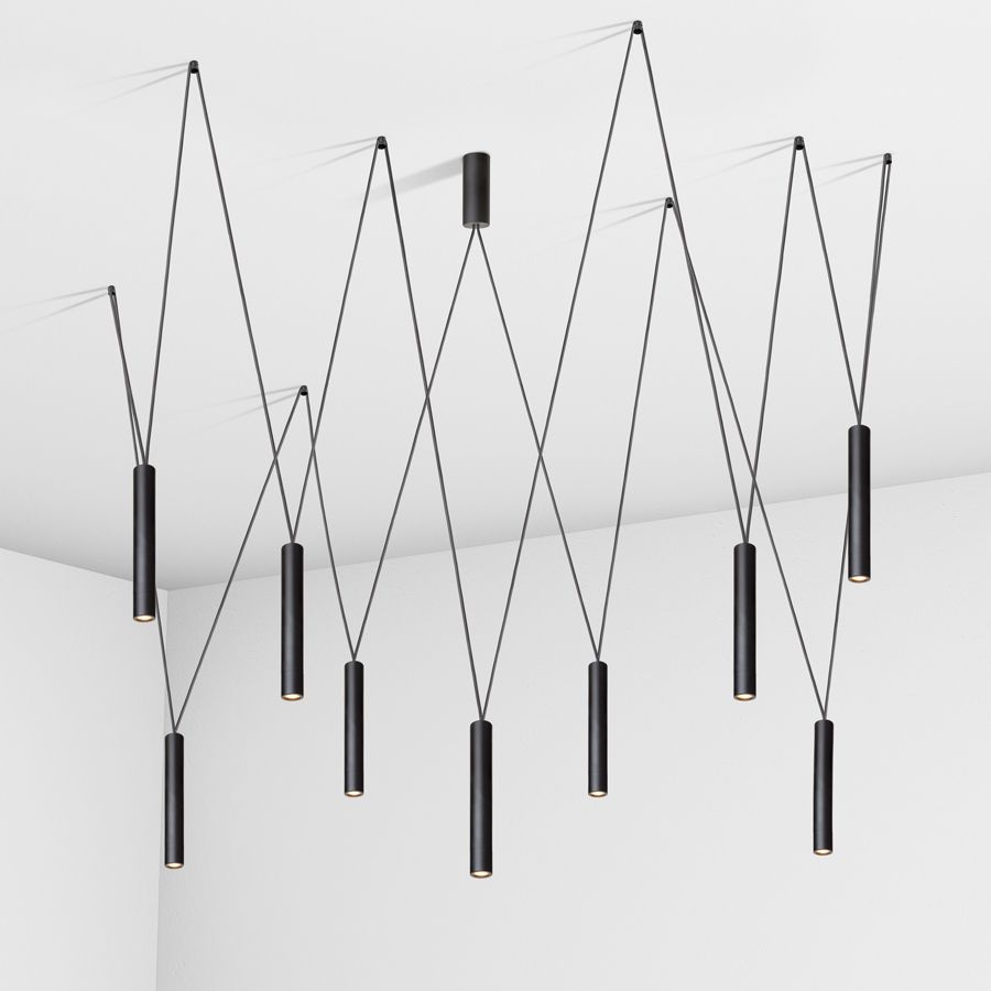 Suspension lamp Diplomat black