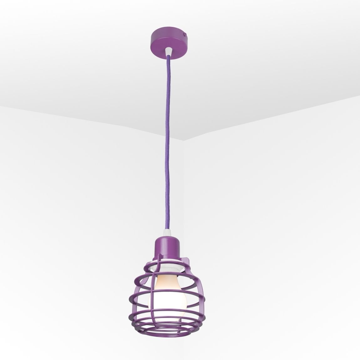 Suspension lamp Ara violet