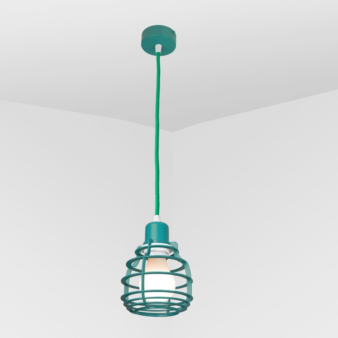 Suspension lamp Ara turquoise