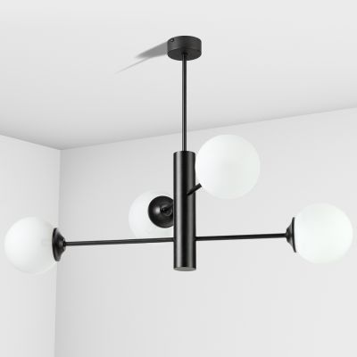 Suspension lamp Atlant  black / white