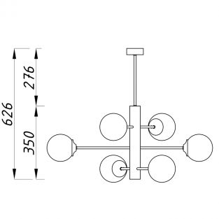 Suspension lamp Atlant