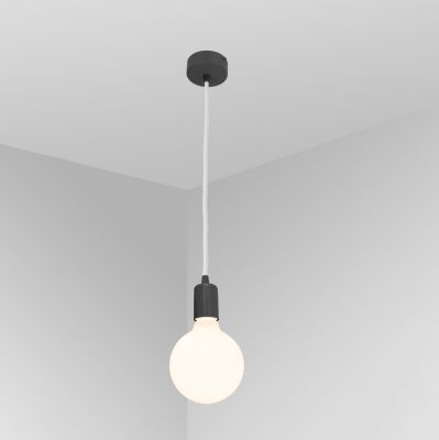 Suspension lamp Firefly black / white