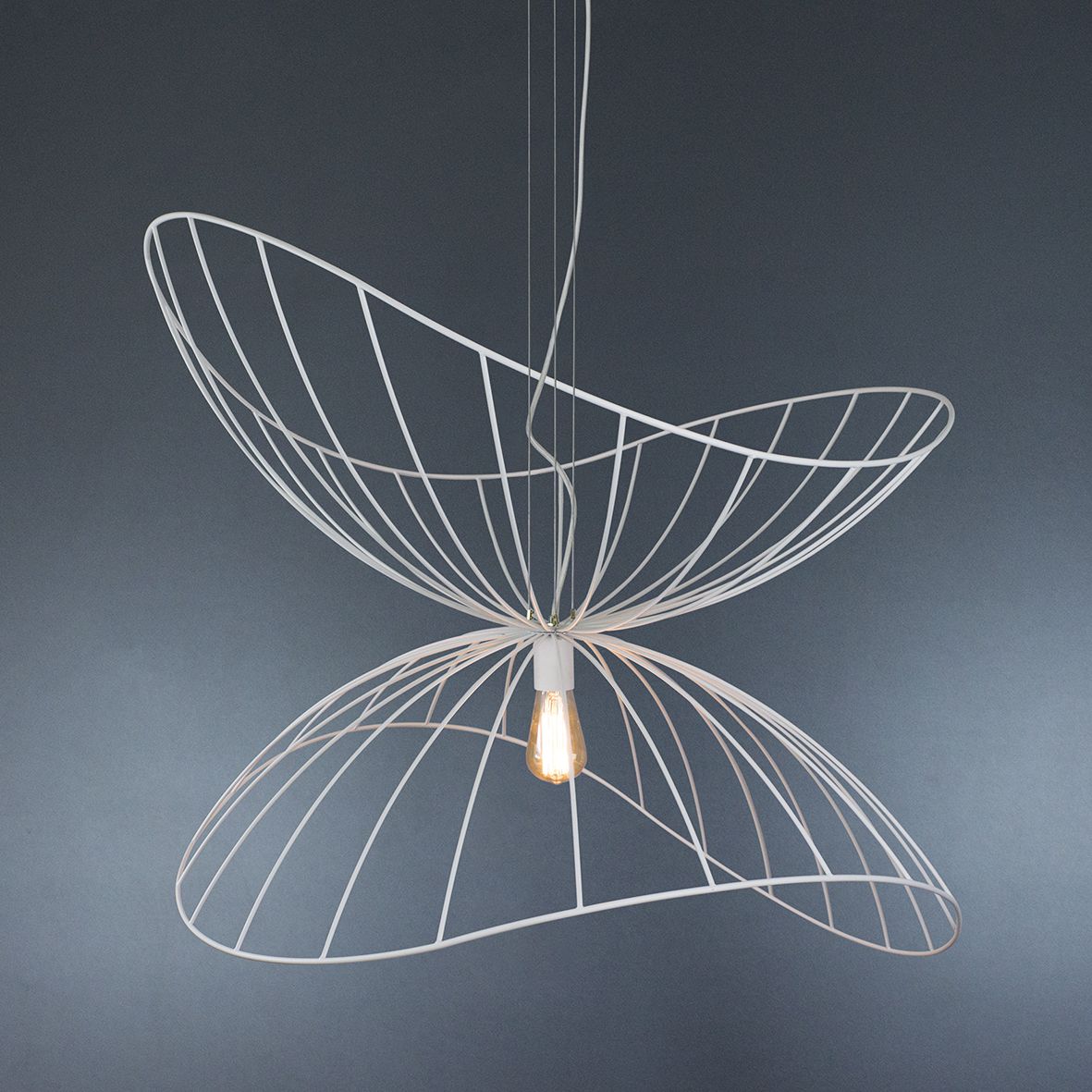 Suspension lamp Butterfly white