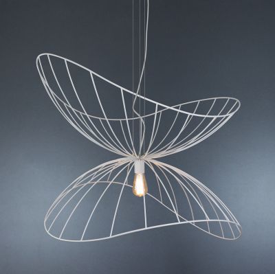 Suspension lamp Butterfly white