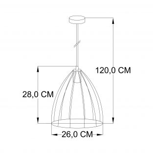 Suspension lamp Sofia