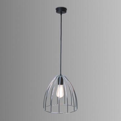 Lampa wisące Sofia czarny / chrom