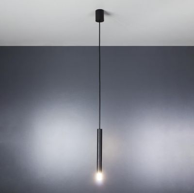 Suspension lamp Slim black